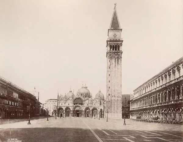 Carlo Naya, Plaza de San Marcos, s.f. Fotografía de Carlo Naya