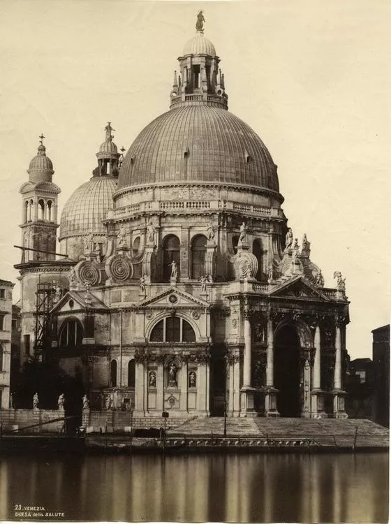 Carlo Naya, Iglesia de Santa María della Salute, s.f. Fotografía de Carlo Naya, iglesia de Santa María della Salute