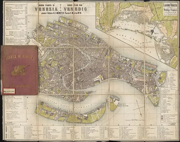 Ernst Wilhelm Leberecht, Venecia, 1870 Mapa de Venecia, 1870