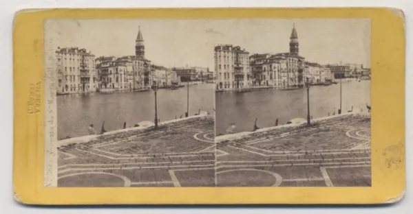 Carlo Ponti, Vista desde la iglesia de Santa María della Salute, s.f. Fotografía de Carlo Ponti, Vista desde la iglesia de Santa María della Salute