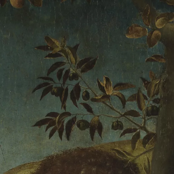 Jan Gossaert, llamado Mabuse, Adán y Eva (detalle), hacia 1507-1508 Jan Gossaert, llamado Mabuse, Adán y Eva (detalle), hacia 1507-1508