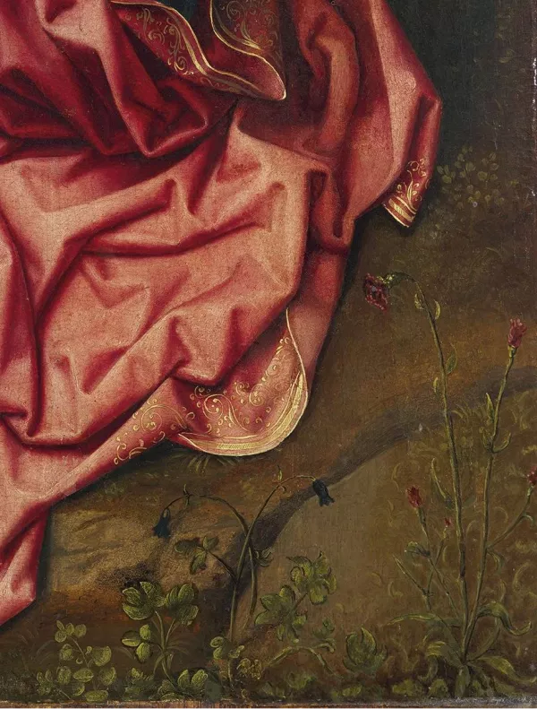 Bernaert van Orley, El descanso en la huida a Egipto (detalle), hacia 1515 Bernaert van Orley, El descanso en la huida a Egipto (detalle), hacia 1515