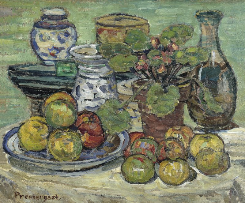 PRENDERGAST MAURICE BRAZIL. Naturaleza muerta con manzanas