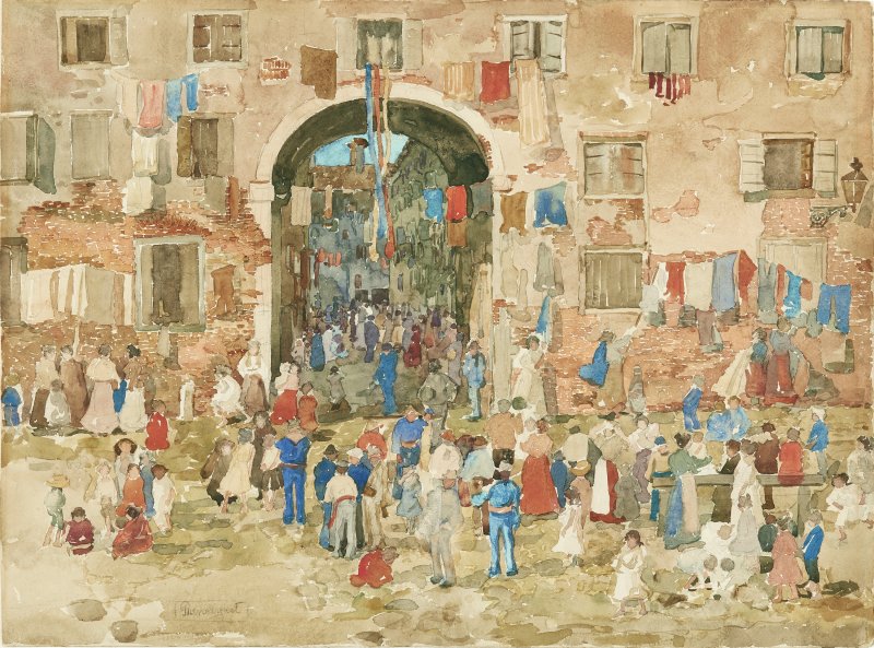 Riva degli Schiavoni, Castello (Venecia). Maurice Brazil Prendergast Riva degli Schiavoni, Castello (Venecia). Maurice Brazil Prendergast
