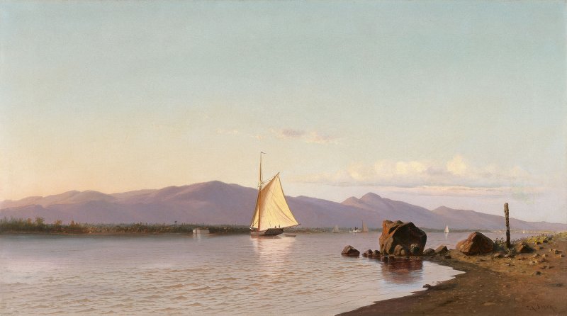 Kingston Point, río Hudson. Francis A. (Francis Augustus Silva) Silva Kingston Point, río Hudson. Francis A. (Francis Augustus Silva) Silva