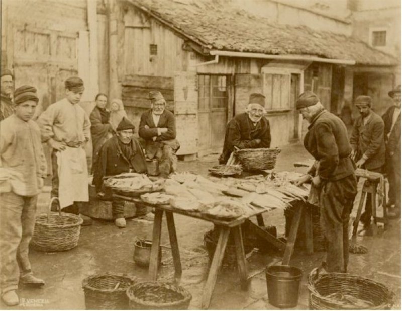 Fotografía de Carlo Naya, Pescadores venecianos