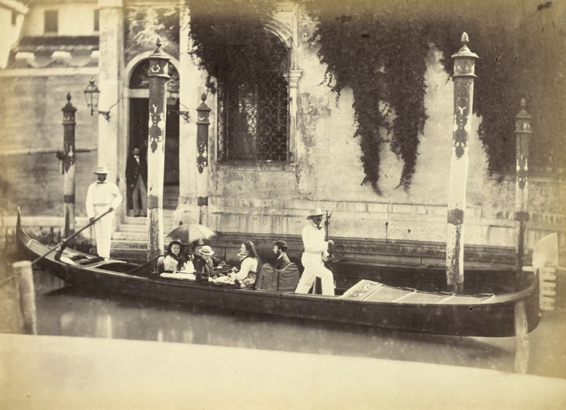 Fotografía de Carlo Naya, Góndola con turista