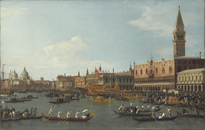 Il Bucintoro. Canaletto (Giovanni Antonio  Canal)