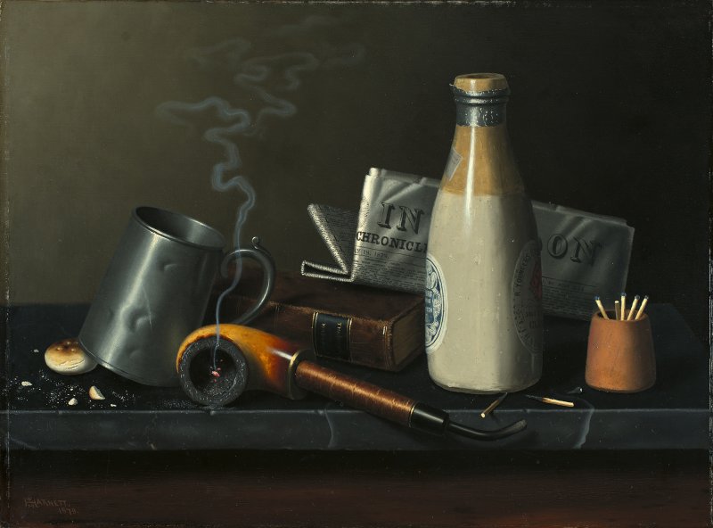 Objetos para un rato de ocio. William Michael Harnett