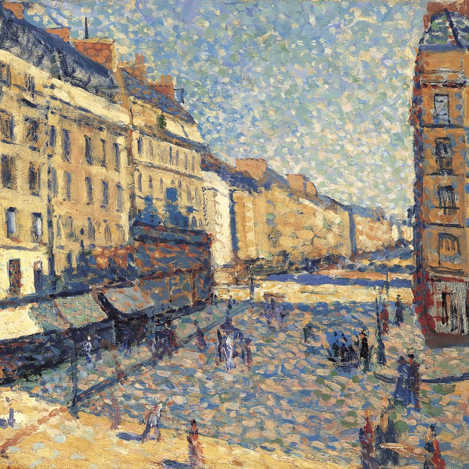 Maximilien Luce. Calle de París. Maximilien Luce. Calle de París.