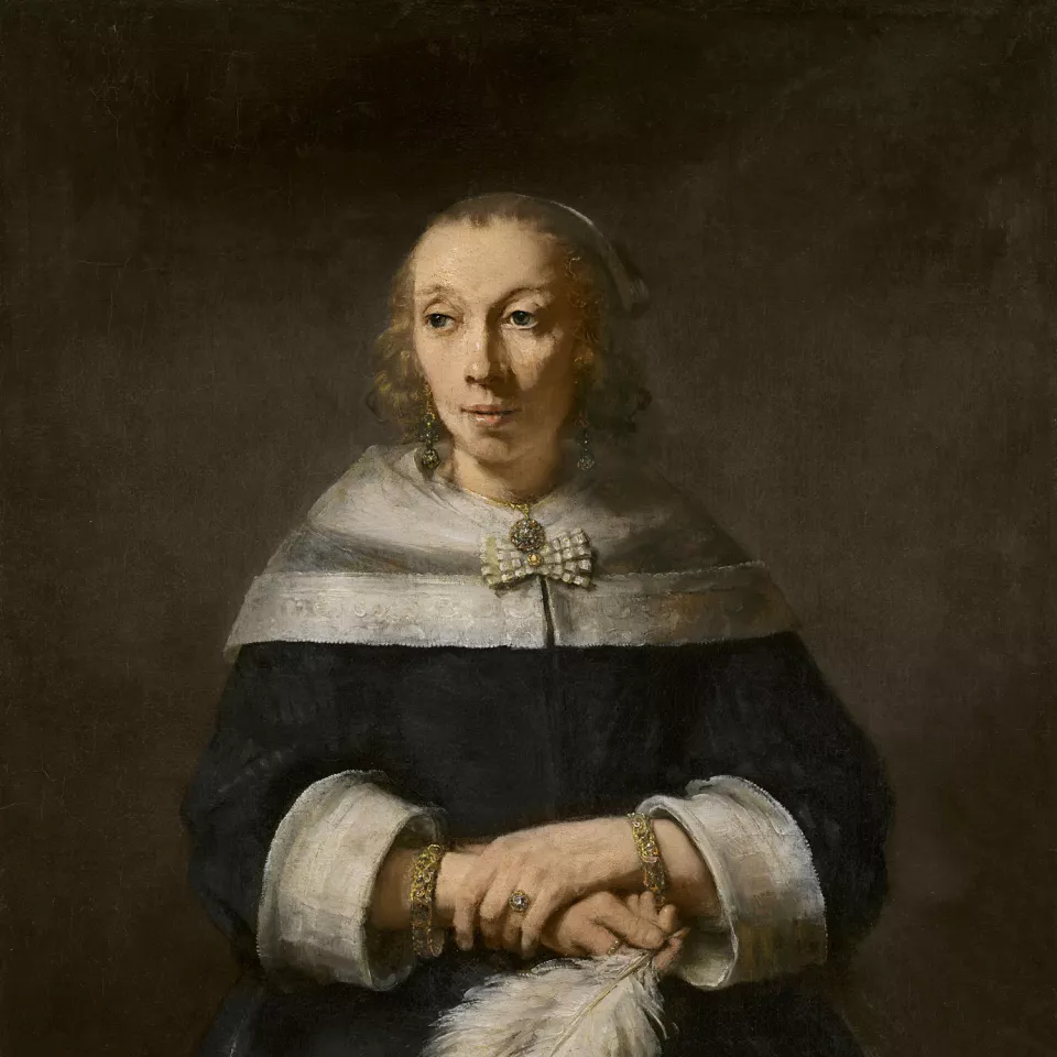 Retrato de una dama, posiblemente Maria van Sinnick, Rembrandt Retrato de una dama, posiblemente Maria van Sinnick, Rembrandt