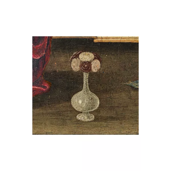 Obra de Benedetto Bonfigli, La Anunciación (detalle), hacia 1455 Benedetto Bonfigli, La Anunciación (detalle), hacia 1455