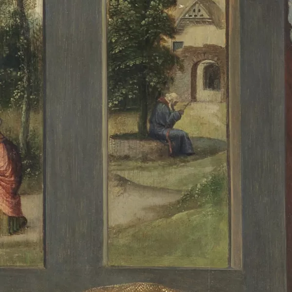 Jan de Beer, La Anunciación (detalle), hacia 1520 Jan de Beer, La Anunciación (detalle), hacia 1520