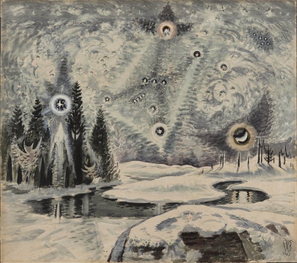 Orión en invierno. Charles Ephraim Burchfield Orión en invierno. Charles Ephraim Burchfield