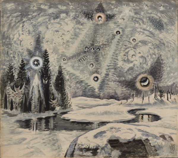 Orión en invierno. Charles Ephraim Burchfield Orión en invierno. Charles Ephraim Burchfield