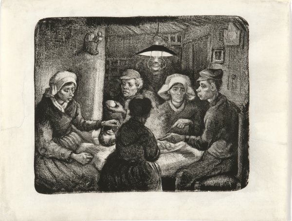 Campesinos comiendo patatas. Vincent van Gogh Campesinos comiendo patatas. Vincent van Gogh