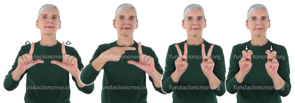 Cartela en Lengua de Signos Española Signado de la palabra cartela en Lengua de Signos Española