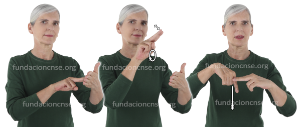 Dripping en Lengua de Signos Española Signado de la palabra dripping en Lengua de Signos Española