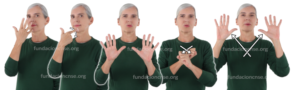 Degradado en Lengua de Signos Española Signado de la palabra degradado en Lengua de Signos Española