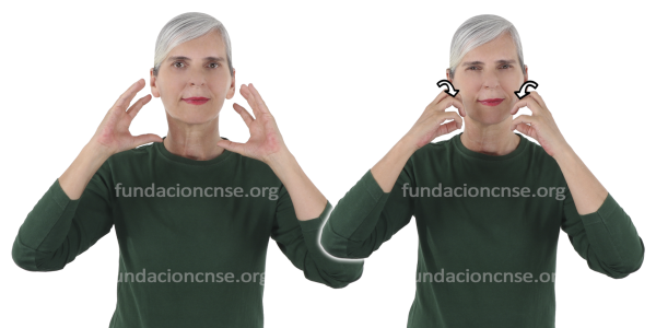 Nombre del artista Lucian Freud en Lengua de Signos Española Signado del nombre Lucian Freud en Lengua de Signos Española