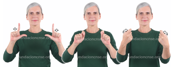 Lienzo en Lengua de Signos Española Signado de la palabra lienzo en Lengua de Signos Española