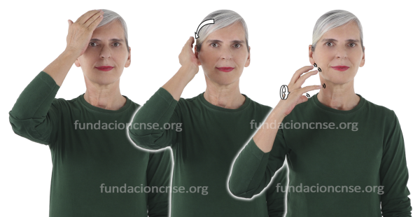 Nombre de la artista Berthe Morisot en Lengua de Signos Española Signado del nombre Berthe Morisot en Lengua de Signos Española