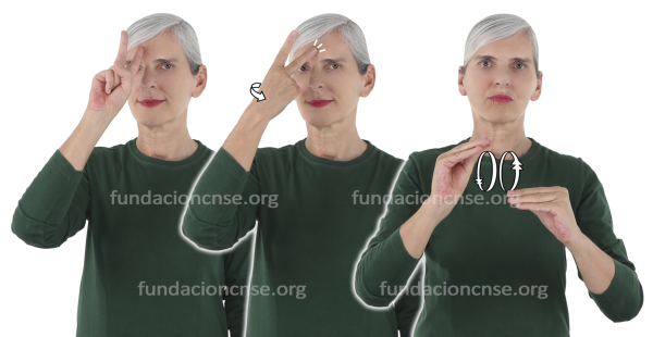 Pentimento en Lengua de Signos Española Signado de la palabra pentimento en Lengua de Signos Española