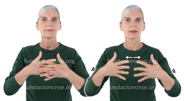  Signado de la palabra emulsión en Lengua de Signos Española