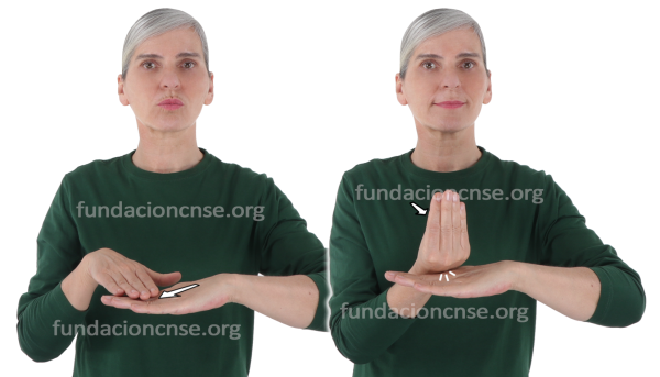 Peana en Lengua de Signos Española Signado de la palabra peana en Lengua de Signos Española