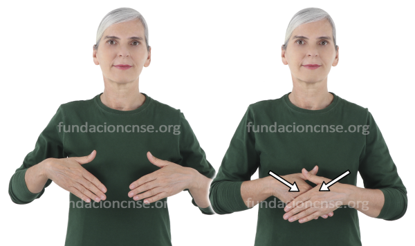 Quimono en Lengua de Signos Española Signado de la palabra quimono en Lengua de Signos Española