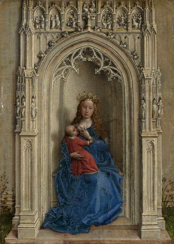 La Virgen con el Niño entronizada. Rogier van der (Roger de la Pasture) Weyden La Virgen con el Niño entronizada. Rogier van der (Roger de la Pasture) Weyden