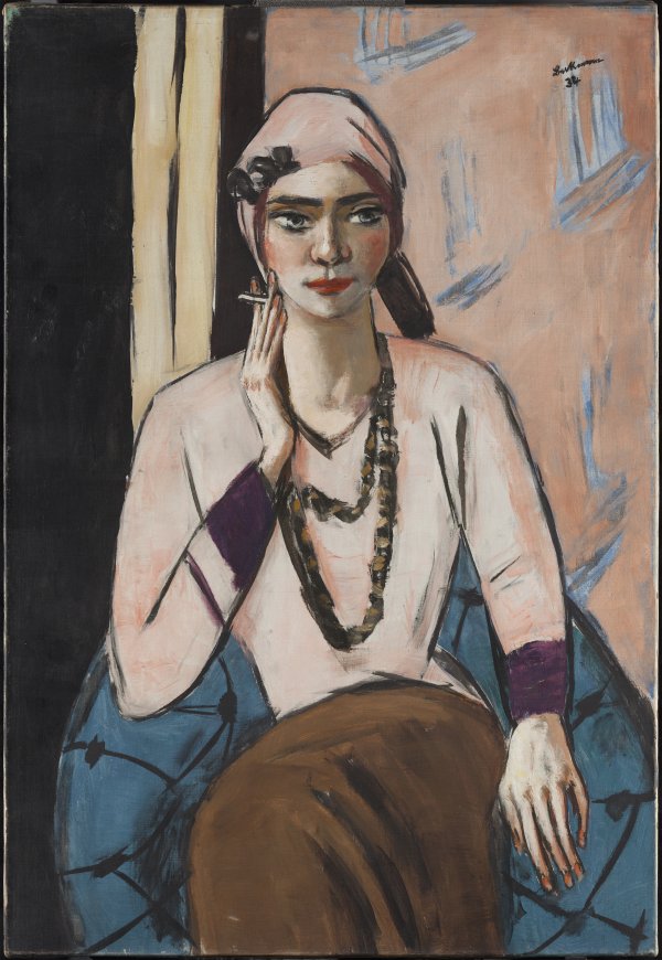 Quappi con suéter rosa. Max Beckmann Quappi con suéter rosa. Max Beckmann