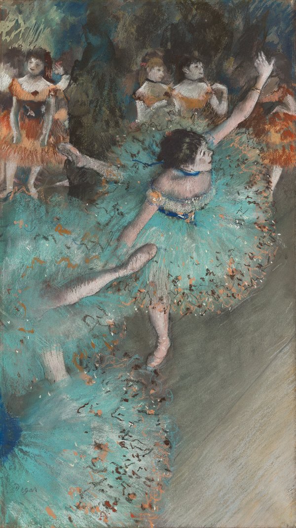 Bailarina basculando (Bailarina verde). Edgar Degas