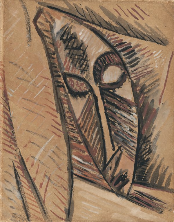 Estudio para la cabeza de "Desnudo con paños". Pablo (Pablo Ruiz Picasso) Picasso Estudio para la cabeza de "Desnudo con paños". Pablo (Pablo Ruiz Picasso) Picasso