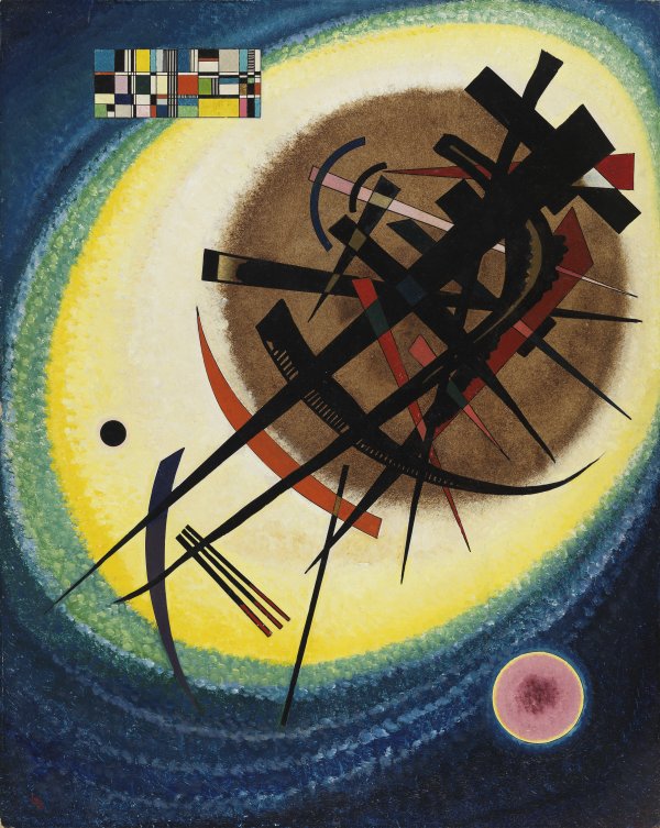 En el óvalo claro. Wassily Kandinsky