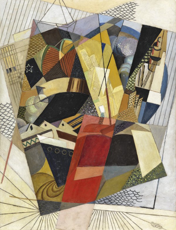 En el puerto . Albert Gleizes