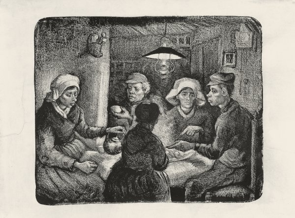Campesinos comiendo patatas. Vincent van Gogh Campesinos comiendo patatas. Vincent van Gogh