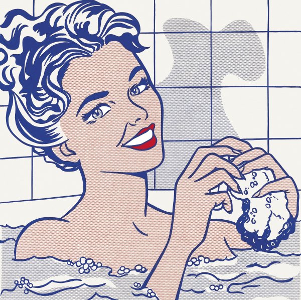 Mujer en el baño. Roy Lichtenstein Mujer en el baño. Roy Lichtenstein