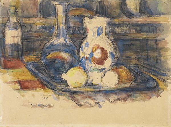 Botella, garrafa, jarro y limones. Paul Cézanne Botella, garrafa, jarro y limones. Paul Cézanne