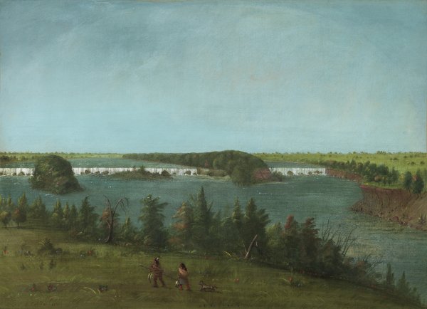 Las cataratas de San Antonio. George Catlin Las cataratas de San Antonio. George Catlin