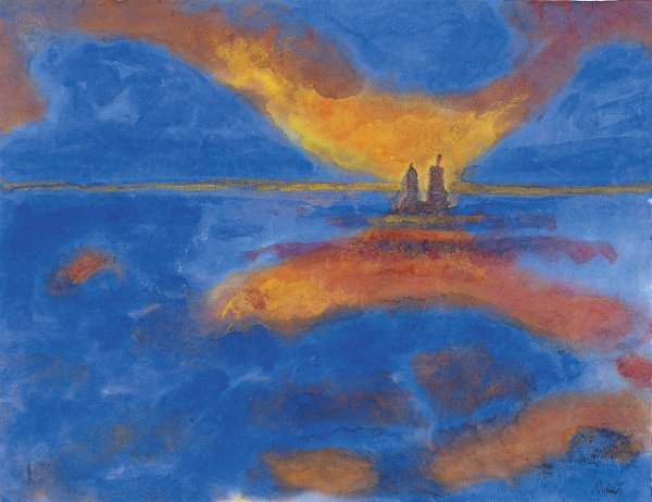 Nubes rojas. Emil (Emil Hansen)  Nolde