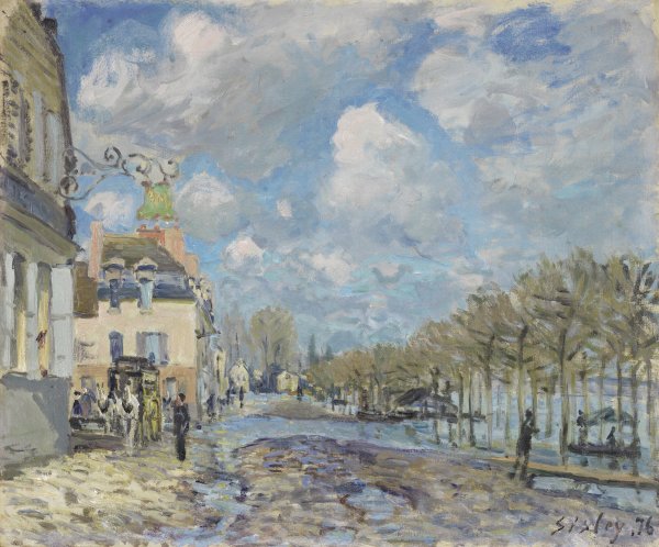 La inundación en Port-Marly. Alfred Sisley La inundación en Port-Marly. Alfred Sisley