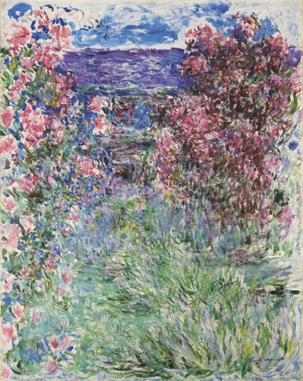 La casa entre las rosas. Claude Monet La casa entre las rosas. Claude Monet