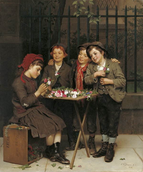 Una clientela dura. John George Brown Una clientela dura. John George Brown