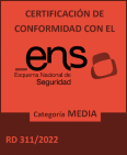 Certificación de Conformidad con el Esquema Nacional de Seguridad. Categoría Media. RD 3/2010